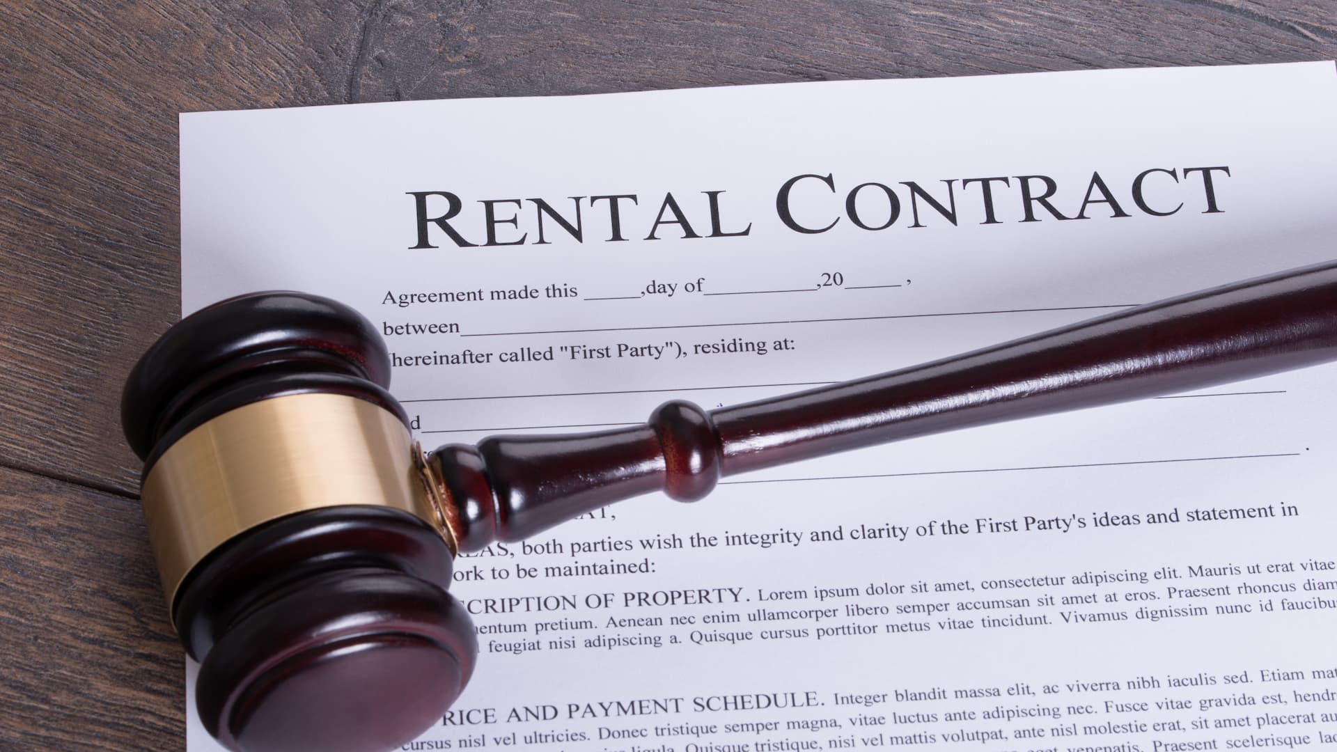 Rental contract